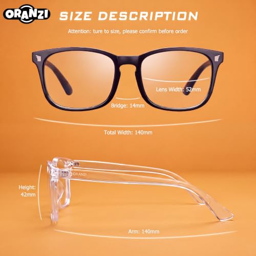 Image of 98.6% Blue Light Blocking Glasses for Computer Gaming Anti Eyestrain | Anti Harmful Blue Ray for Better Sleep, Amber High-definition Lens Anti Fatigue & Eye Strain, Lightweight Comfort Frames