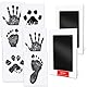 Pfotenabdruck Set für Hund Katze. Baby Abdruckset. für Hundepfoten Katzenpfoten Abdruck Baby Handabdruck & Fußabdruck. Keine Tinte Kein Verblassen.es Lst Ein Gutes Geschenk für Jemanden(Schwarz)