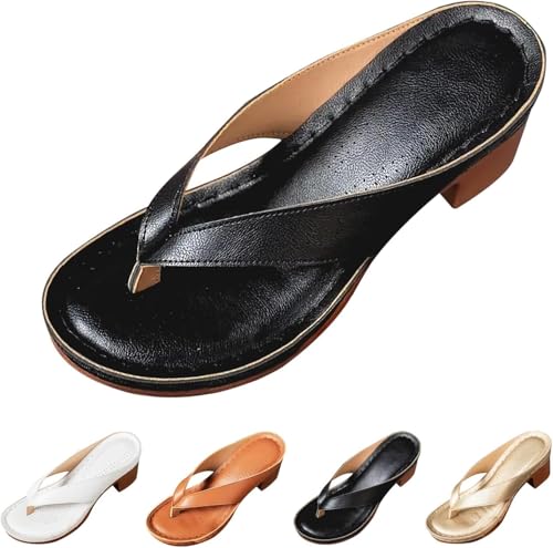 Summer Dress Shoes for Women 2025,Summer Heels for Women 2025,Thong Heels for Women,Sandalias De Mujer Elegantes,Wedges for Long Walk Casual Shoes Dressy,Bridal Party Wedding Shoes