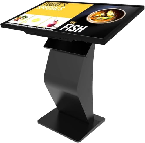 Image of 32 inch Touch Screen Kiosk, Windows11 System(8+128g), K-Style Stand Inquiry Machine, Human-Machine Interaction Smoothly for Mall Navigation /Self-Ordering /Advertising /Retail Store