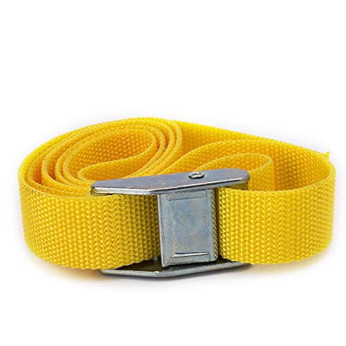 Rilexawhile Lashing Straps 2 Ft X 1 Inch Tie Down Straps Up To 600Lbs, 6 Pack (1Inch X 2Ft, Yellow) #TOP6