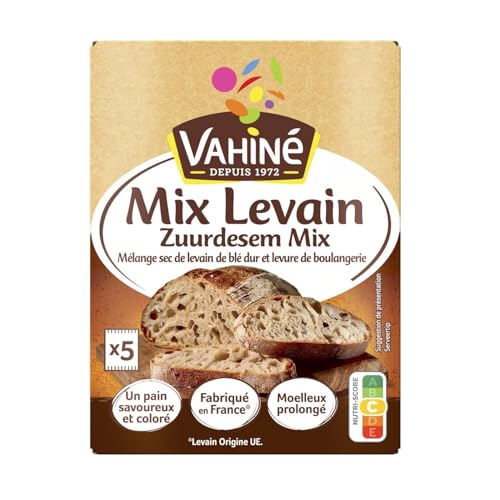générique - VAHINE – Levain Naturel pour Pains et Brioches Moelleux, Prêt à l’Emploi (5 Sachets) - Le lot de 3