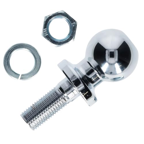 Attelage de remorque - 50 mm - 3,5 T - Boule d'attelage - Vis de 22 mm de diamètre - Pour barres de dôme avec une charge allant jusqu'à 3,5 tonnes