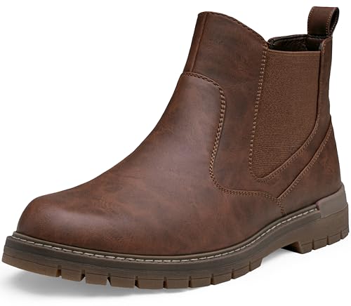 JOUSNE Jousen Men's Chelsea Boots Slip-On Casual Boots