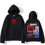 CUTTE Sudadera Duki Talla Grande - Manga Larga Unisex De Algodón, Estilo Streetwear para Hombre Y Mujer (Negro,S)