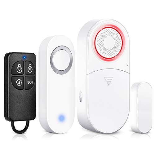 Wireless Door Sensor Alarm Chime, BITIWEND Home Security Window Entry Alert With Operating Range 600 feet/52 Chimes For Home/Garage/Shop