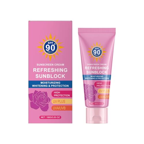 イルミネーティングサンスクリーン 90+ ケアバリア UVA とオイル配合、補正保湿ローション 60 ml 顔と体の敏感肌に最適 韓国 化粧下地 パーカー 速乾 レディースの商品画像（Amazon）