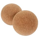 Bolas de masaje: hechas de material de corcho, reutilizables y saludables, no fáciles de deformar, masajeadores para cuello y espalda