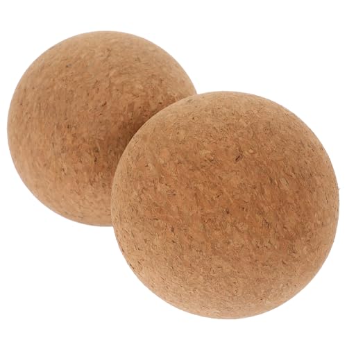VALICLUD 2 Piezas pelota de yoga de corcho Suave pequeño bolas de corcho ejercicio herramientas de yoga herramienta de masaje manual herramienta manual de masaje de espalda