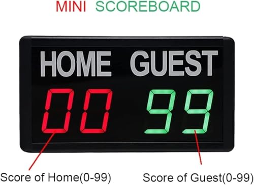 Marcador electrónico digital portátil para tenis de mesa baloncesto miniatura 3