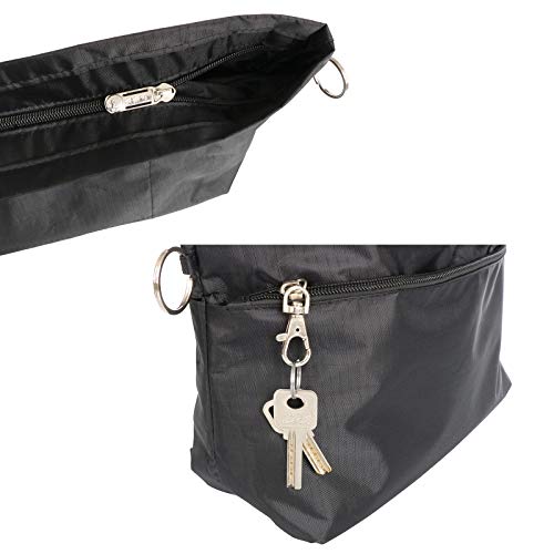 Joqixon Nylon Purse Organizer Insert, Tote Organizer Insert With Zipper #TOP5
