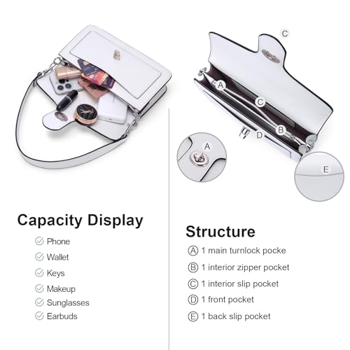 Purses for Women Trendy Crossbody Bags Leather Designer Handbags Travel Shoulder Cherry Bags Charm with 2 Straps4