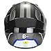Full Face Motorcycle Helmet for Adults with DOT Approved, Grey Lightweight Aerodynamic Street Bike Helmet for Men and Women, Three Layers Protection