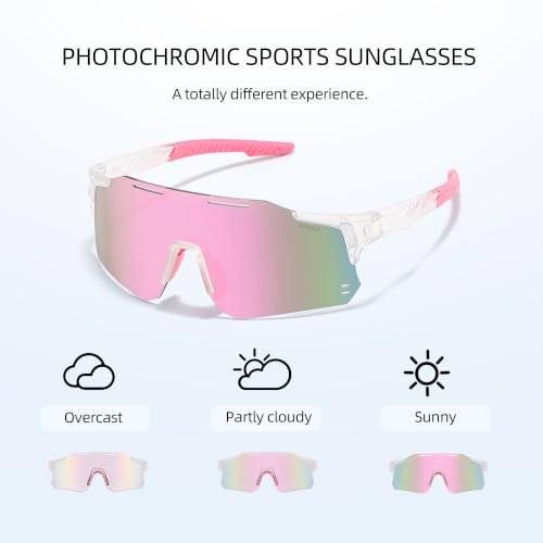 DONGQI Photochromic Sports Sunglasses
