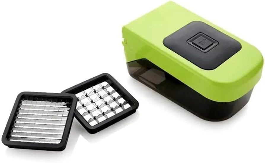 Max Senso Freddy Chipser 2-in-1 French Fry Cutter | Stainless Steel Blade Vegetable & Potato Chopper for Home Kitchen (Green)-image-26