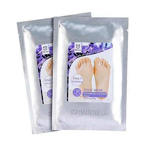 Soobest Foot Mask 2 Pairs, Foot Peel Mask Exfoliating Booties for Peeling off Calluses.Make Your Feet Soft.