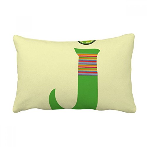 Coussin J Alphabet orange fruit mignon une idée cadeau originale déco canapé