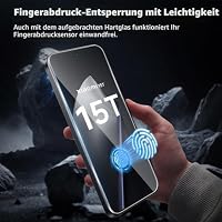V-PORYADKU 2+2 Stück Für Xiaomi 15T 5G Panzer Schutz Glas Folie 2 Stück Schutzfolie Glas+ Kamera Schutzfolie 2 Stück, Fingerabdruck-ID Unterstützen, 9H Härte, HD Clear Displayschutz Schutzfolie Glas – Ansicht 2