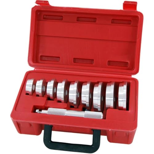 Neilsen CT1243 11pc Bearing & Seal Driver Set Installation Tool with Aluminium Mandrel Driver 39.5–81mm Drive Flanges