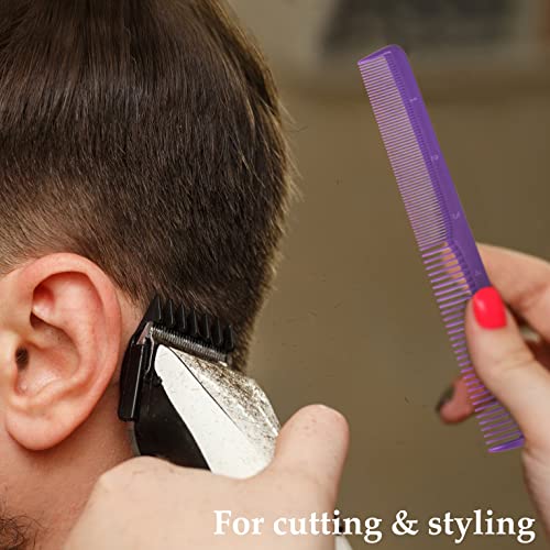 Styling Gear 150 Hair Combs Barber Comb Set Combs For Men Combs For Women Pocket Comb Beard Mustache Wide Tooth Comb Made In Usa 24 Pk. (Purple) #TOP5