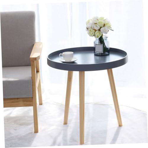 Mesa auxiliar de sofa redonda para rincones vacios y salones pequenos 3
