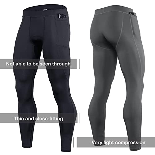 Image of OEBLD Compression Pants Men Thermal Underwear Set Base Layer Dry Tights Gym Running Leggings Long Sleeve Shirt