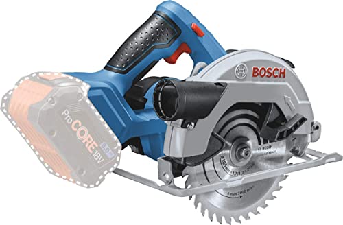 Bosch Professional 06016A2200 Sega Circolare Gks 18V-57, Ø Lama: 165 mm, Profondità di Taglio: 57 mm, Batterie e Caricabatteria Non Inclusi, 18 V, in Cartone, Blu