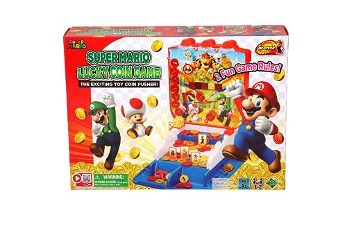 Super Mario Lucky Coin Game - Epoch Games 7461, Multicolored, 18.5 x 23 x 28 cm