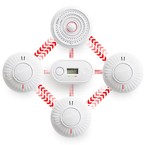 Wireless Interlinked Smoke Heat & Carbon Monoxide Alarm Bundle | Scotland & England Law Compliant | 10 Year Battery Life | CE & BS Certified | LINKD Alarms | Pre Linked | UK Phone & Email Support