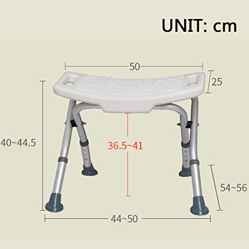 Tabouret de douche pliable blanc contre le risque de glissade