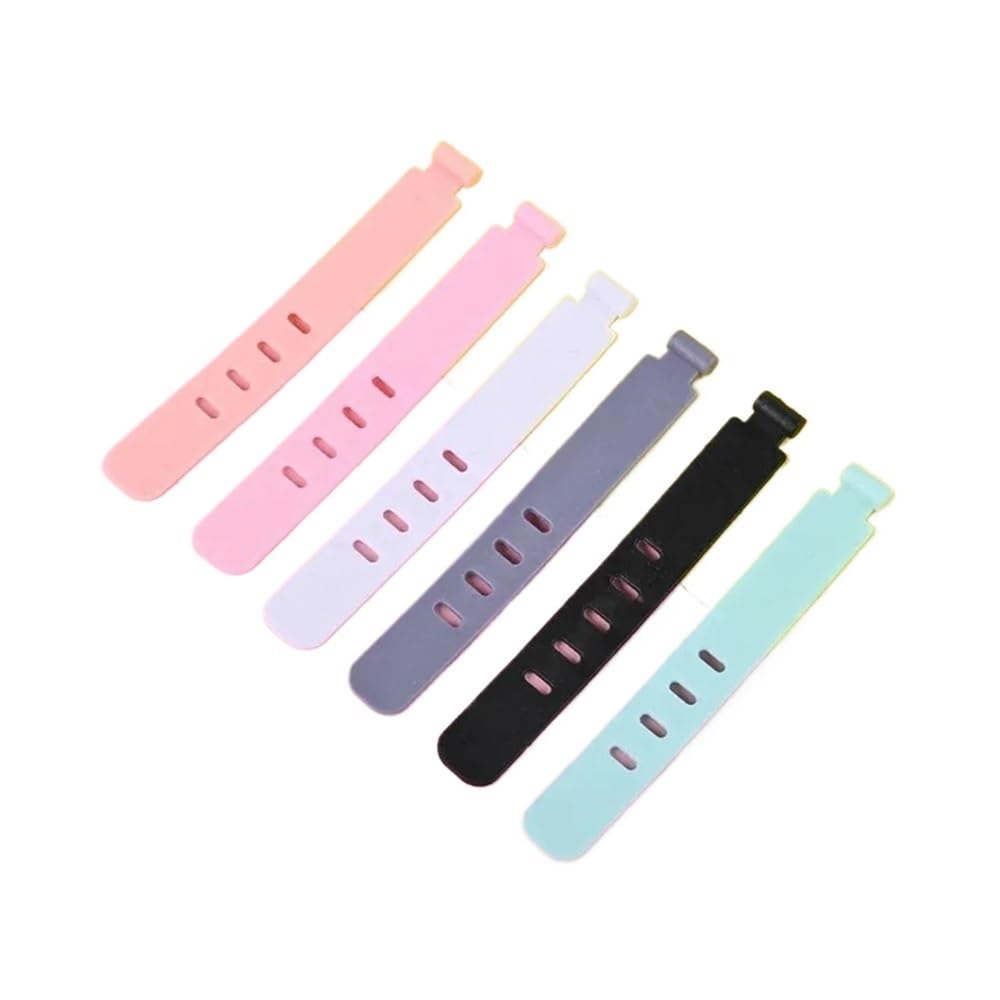 20Pcs Cable Organizer Ties Clip Charger Cord Management Silicone Wire Manager Mouse Earphone Holder Data Line Winder Straps