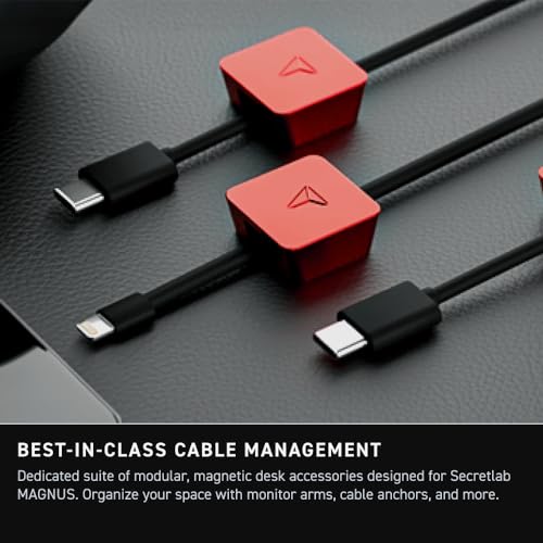 Secretlab Magnus Pro with Magpad Desk Mat, Black, Ergonomic Height-Adjustable Desk with Magnetic Cable Management, Integrated Power Supply Column, Built-in Cable Tray