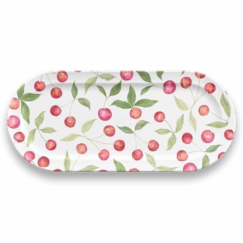 ターホン(TarHong) ベリーズ&チェリーズ プラッター 45cm 大皿 食器 割れにくい プラスチック 食洗機対応 おしゃれ 可愛い 軽量 パーティー アウトドア キャンプ DN23987573