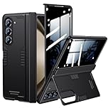 For Galaxy z-Fold-5 Stand Slim Case: [Privacy Screen Protector] [Hidden Kickstand] [Wireless charging] [Hinge Protection] Thin Lightweight Design Matte Hard PC Phone cover for Samsung z fold 5 5G 2023