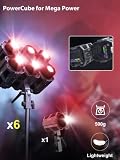Lampa wideo, COLBOR CL60R RGB COB światło wideo 65 W 2700K-6500K LED ciągłe światło TLCT97+ CRI97+ 13 efektów świetlnych z aplikacją do sterowania aplikacją Bowens uchwyt do fotografii, lampa