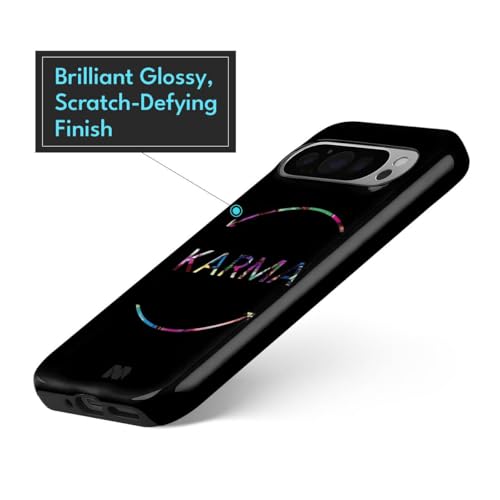 Image of MILLION CASES Karma Cycle Crystal Case for Google Pixel 8a, Google Pixel 8a Back Cover Case(2024) - PC | Midnight Black