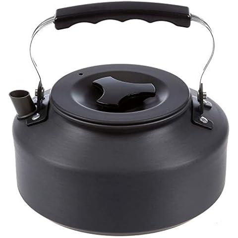Whistling Kettle 1.1l Portable Ultra-Light Outdoor Hiking Camping Picnic Water Kettle Teapot Coffee Pot Anodized Aluminum Cover