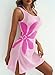 Dokotoo Fashion Clothing Summer Swimsuit Coverup 2026 Vacation Cruise Outfits Beach Swim Coverups for Bathing Suit Cover Ups for Swimwear Slit Bikini Lightweight Resort Wear Beach Dress Pink Clothes
