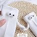 Ranpeng 2 Pair Funny 3D Doll Couple Holding Hands Socks Magnetic Suction 3D Doll Couple Socks Cute Higher Socks Funny Socks Gift for Women Men