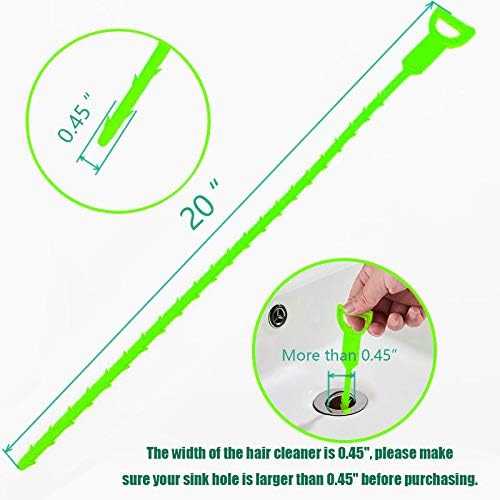 Drain Clog Remover Sink Snake: 3 Pcs Hair Remover Tools for Shower Bath and Bathtub