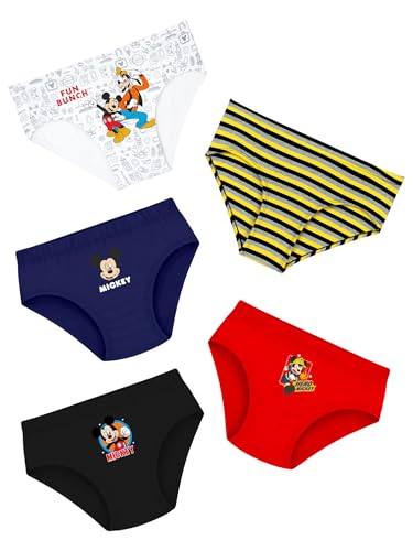 Image of BODYCARE Boy's Cotton Printed Brief Pack of 5 Print Suitable for All Day Wear with Ultrasoft and Durable Waistband for Rash Free Experience (Color & Print May Vary)