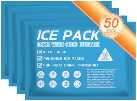 Ice Packs for Coolers Shipping Lunch Box Cold Cooler Bag Long Lasting Reusable Ice Pack Gel Freezer Packs for Camping image 4