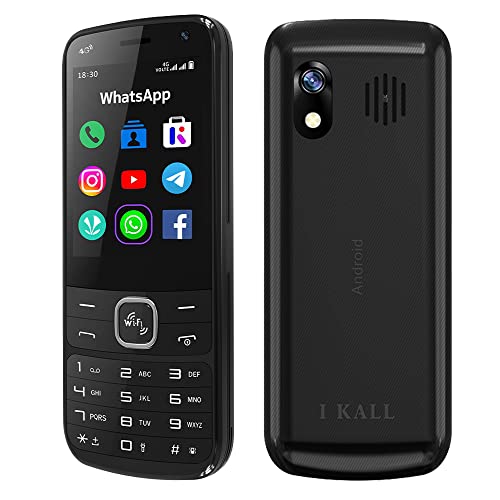 Image of IKALL K333 4G Touch and Type Android Mobile with WiFi and 4G Sim Support (2.8 inch Display, 2GB Ram, 16GB Storage) | Support - WhatsAp, Facebook, YouTube and Instagram (Black)