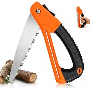 Camping Saw, 7-Inch Folding Saw with SK5 Blade and Hand Guard