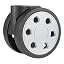 64mm-Silver-Round Holes