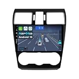 CADLEY 9” [4+64G] Android 16 2 Din Autoradio per Subaru Forester/XV/WRX 2013-2018-[Integrato Wireless CarPlay | Android auto | Mirror Link | GPS Sat Nav | Bluetooth 5.0 | WiFi | 4G | SWC]+CAM Incluso