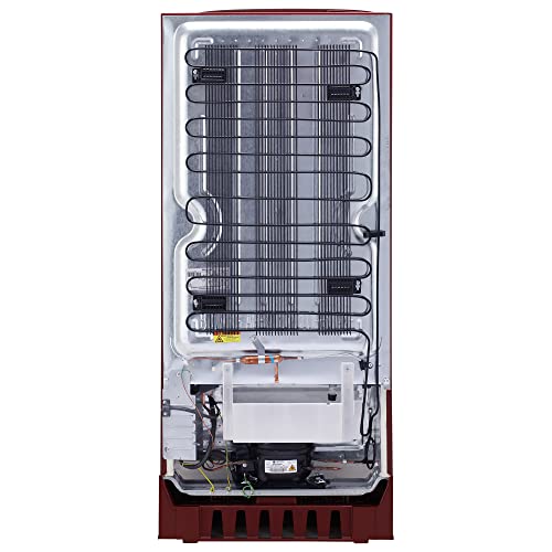 Image of LG 190L 5 Star Direct-Cool Smart Inverter Single Door Refrigerator (GL-D201ASPZ, Scarlet Plumeria, Base stand with drawer)