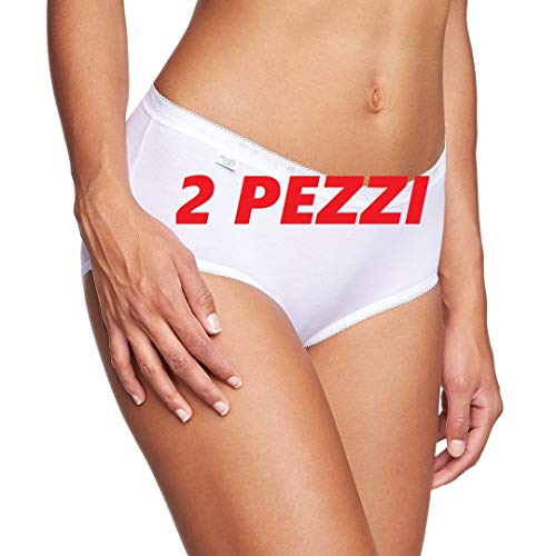 Sloggi 2 slips maxi culottes pour femme., Blanc, 50