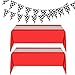 Irenare 4 Pcs Racing Car Party Decorations 2 Racing Car Birthday Tablecloths 2 Black and White Checkered Flag Banner Racetrack Table Runner Table Covers for Kids Boy Car Theme Birthday Party