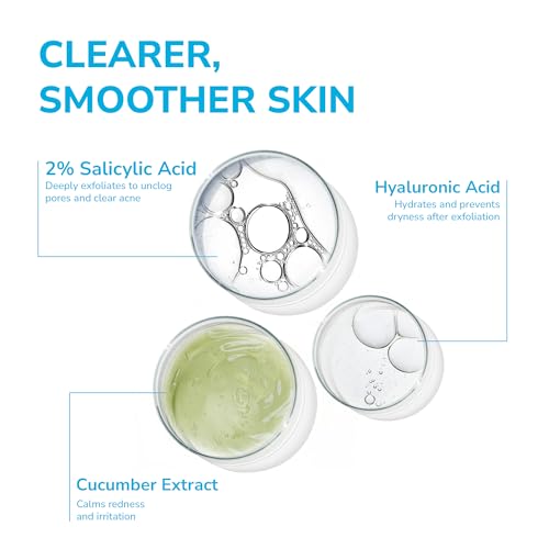 Image of 2% Salicylic Acid Anti-Acne Face Serum with Hyaluronic Acid & Cucumber | Clears Pores, Reduces Blackheads & Controls Oil | BHA Exfoliant | Oil-Free | 30 ml